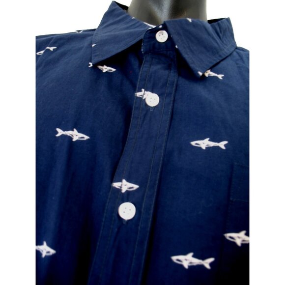 PaperDenim&Cloth Fishing Shirt Men's 4XL Blue Short SL Button Down - Picture 12 of 16